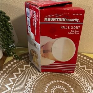 🆕 Mountain Security Tulil Shape Polished Brass Door Knob for hall & closet